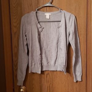 Grey button up cardigan